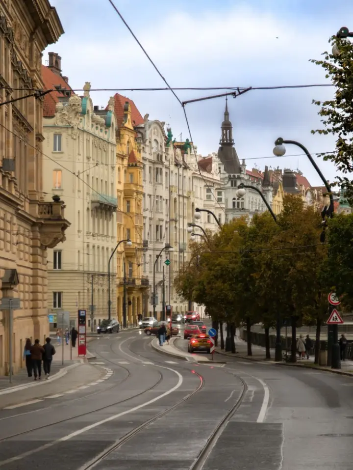 A street in the new city of prague